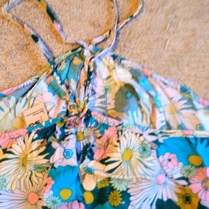 SO mini dress size L cross strap on the back